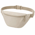 Sac banane taille unique en textile beige à sangle réglable
