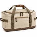 Sac de voyage 50 cm en textile beige et marron avec poches zippées